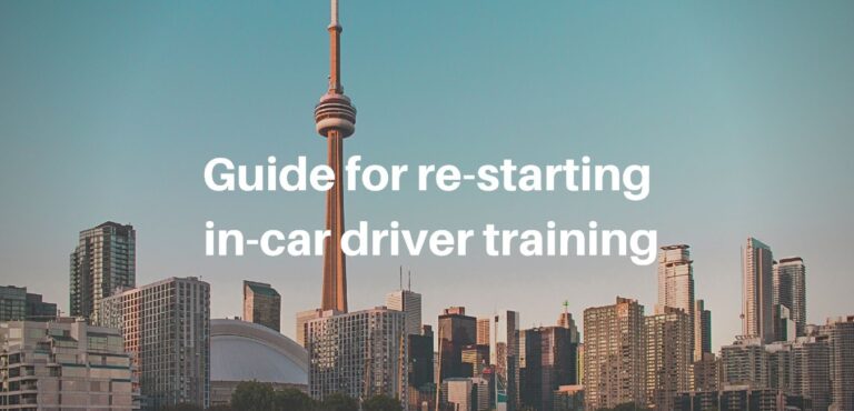 guide for restarting in-car driver training
